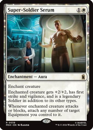 Super-Soldier Serum (MSH-038) - Marvel Super Heroes Foil - Card Brawlers