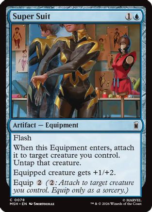 Super Suit (MSH-078) - Marvel Super Heroes Foil - Card Brawlers