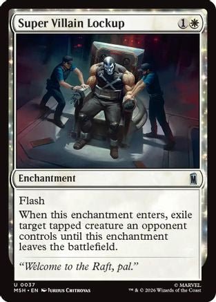 Super Villain Lockup (MSH-037) - Marvel Super Heroes - Card Brawlers