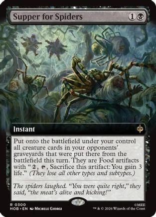 Supper for Spiders (Extended Art) (HOB-300) - The Hobbit Foil - Card Brawlers
