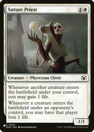 Suture Priest (MOC) (LIST-210) - The List Reprints - Card Brawlers