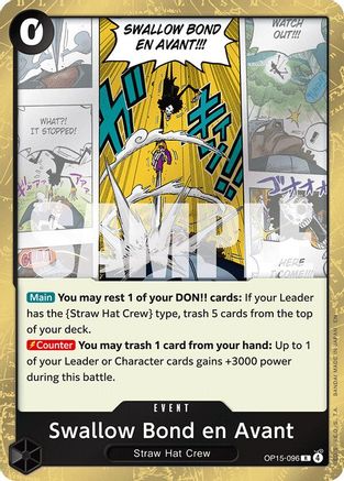 Swallow Bond en Avant (OP15-096) - Adventure on Kami's Island Foil - Card Brawlers
