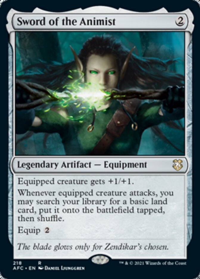 Sword of the Animist [Dungeons & Dragons: Adventures in the Forgotten Realms Commander] - Card Brawlers