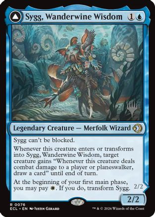 Sygg, Wanderwine Wisdom (PPECL-076) - Promo Pack: Lorwyn Eclipsed Foil - Card Brawlers