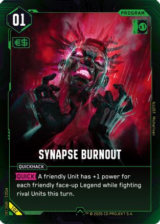 Synapse Burnout (102) - Welcome to Night City Retail - Card Brawlers
