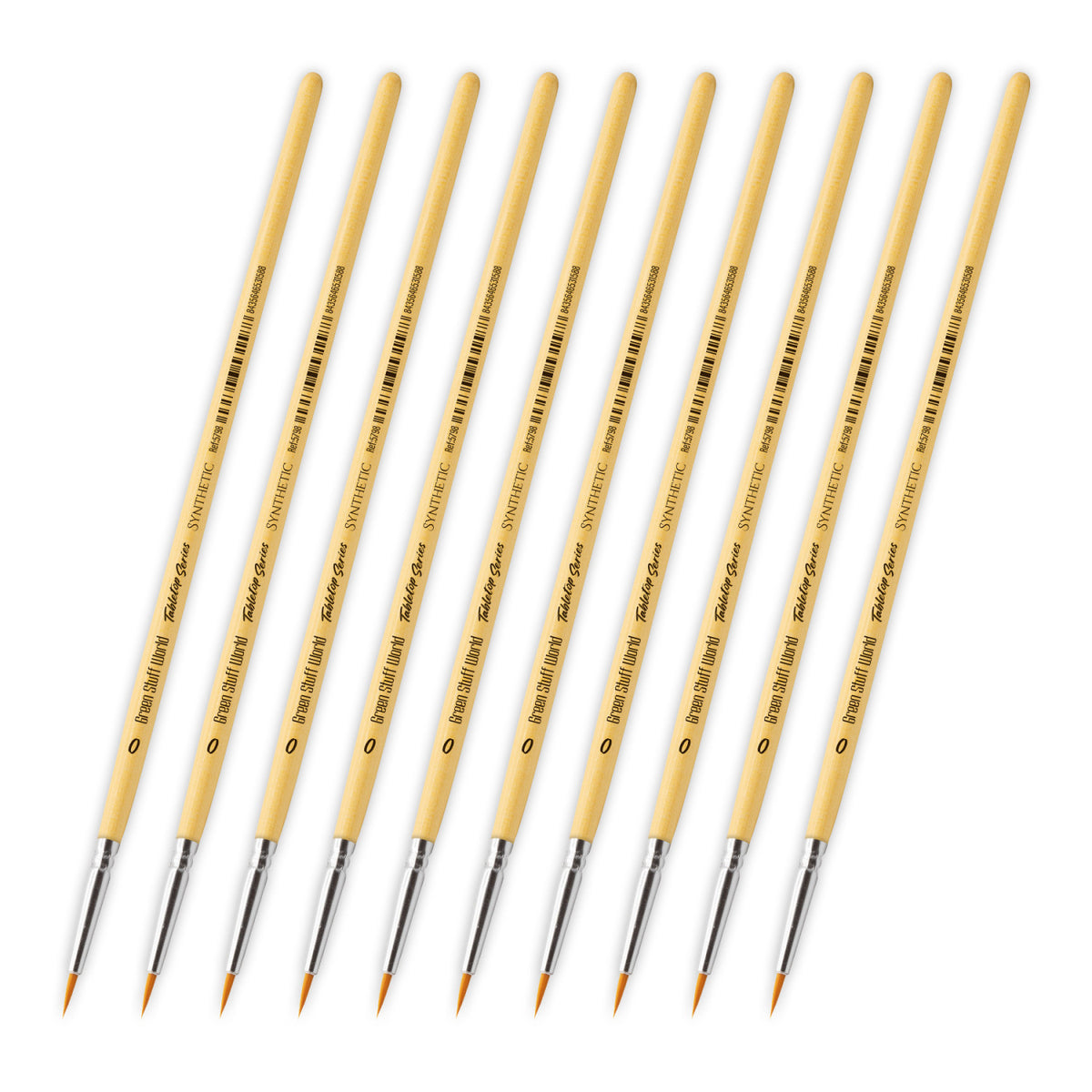 TABLETOP SERIES Synthetic Brush Size 0 (Pack of 10) - Green Stuff World - Card Brawlers | Quebec | Canada |