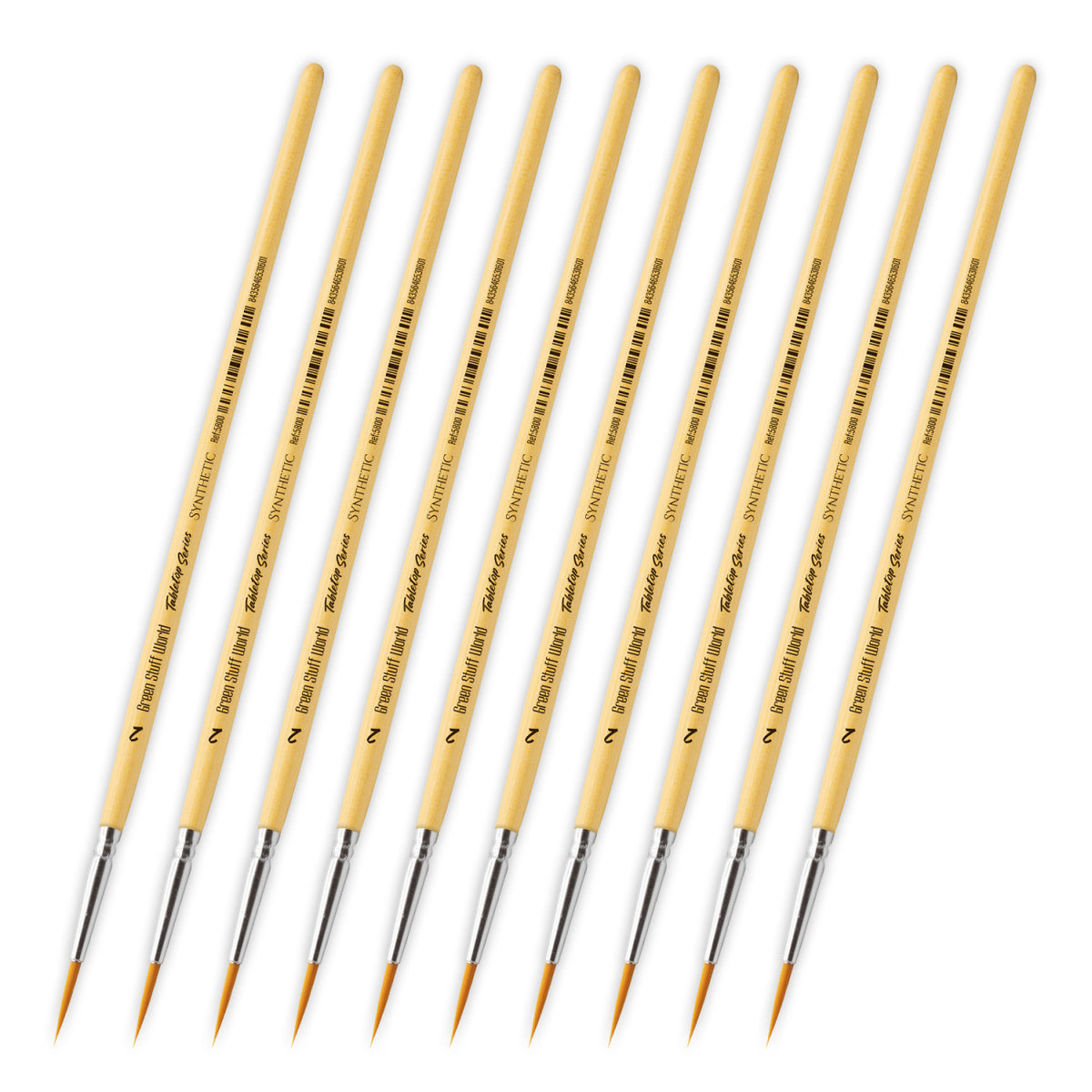 TABLETOP SERIES Synthetic Brush Set 2 (Pack of 10) - Green Stuff World - Card Brawlers | Quebec | Canada |