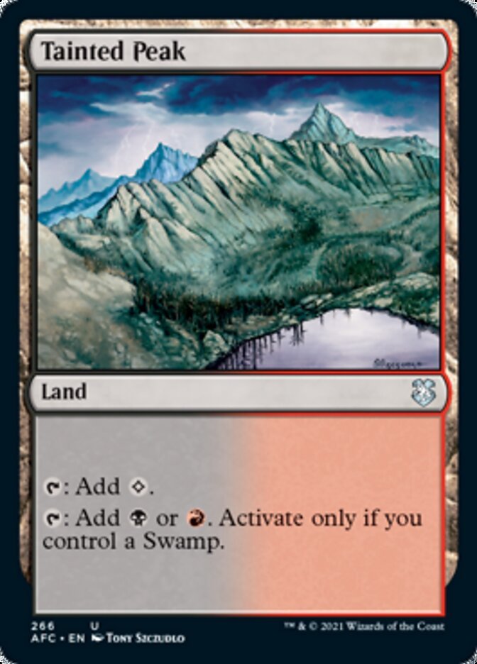 Tainted Peak [Dungeons & Dragons: Adventures in the Forgotten Realms Commander] - Card Brawlers
