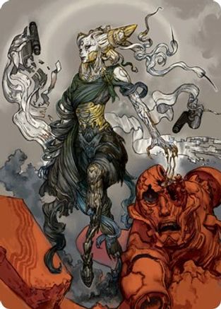 Tamiyo, Compleated Sage Art Card (ASNEO-076) - Art Series: Kamigawa: Neon Dynasty - Card Brawlers