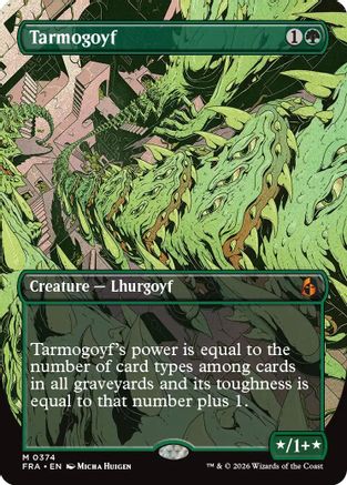 Tarmogoyf (Borderless) (FRA-374) - Reality Fracture Foil - Card Brawlers