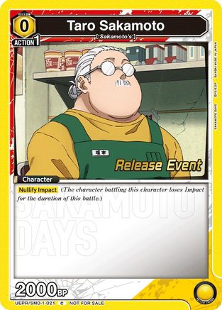 Taro Sakamoto (021) (Release Event) (UE19BT/SMD-1-021) - UE19BT SAKAMOTO DAYS Release Event Cards - Card Brawlers