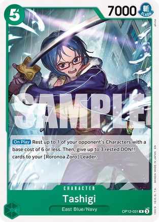 Tashigi (OP12-031) - Starter Deck 32: GREEN Roronoa Zoro - Card Brawlers