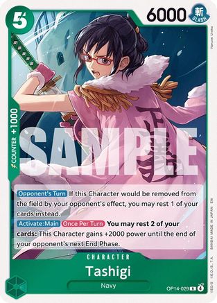 Tashigi (OP14-029) - The Azure Sea's Seven Foil - Card Brawlers