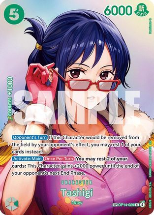 Tashigi (SP) (OP14-029) - The Time of Battle Foil - Card Brawlers