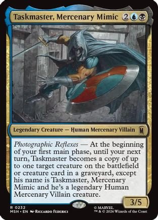 Taskmaster, Mercenary Mimic (MSH-232) - Marvel Super Heroes - Card Brawlers