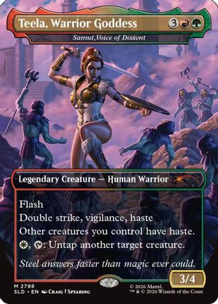 Teela, Warrior Goddess - Samut, Voice of Dissent (SLD-2788) - Secret Lair Drop Series - Card Brawlers