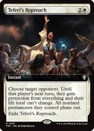 Teferi's Reproach (Extended Art) (FRC-091) - Commander: Reality Fracture - Card Brawlers