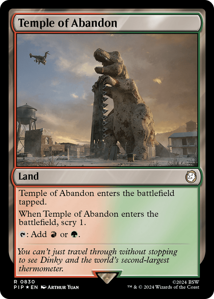 Temple of Abandon (Surge Foil) [Fallout] - Card Brawlers