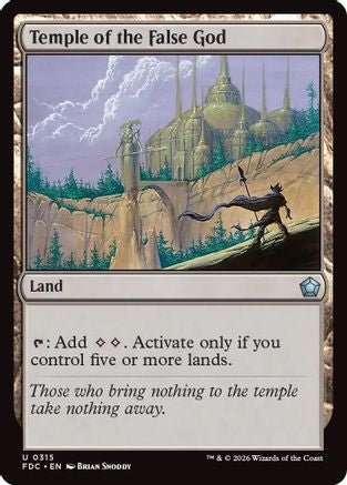 Temple of the False God (FDC-315) - Commander: Foundations - Card Brawlers