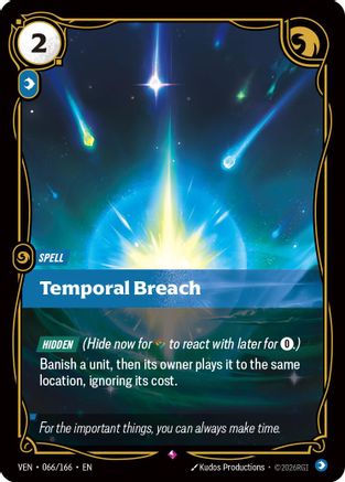 Temporal Breach (066/166) - Vendetta Foil - Card Brawlers