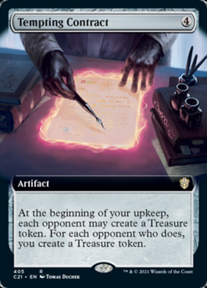 Tempting Contract (Extended Art) [Commander 2021] - Card Brawlers