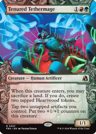 Tenured Tethermage (Showcase) (FRA-357) - Reality Fracture Foil - Card Brawlers