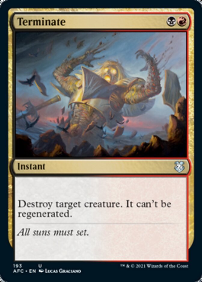 Terminate [Dungeons & Dragons: Adventures in the Forgotten Realms Commander] - Card Brawlers