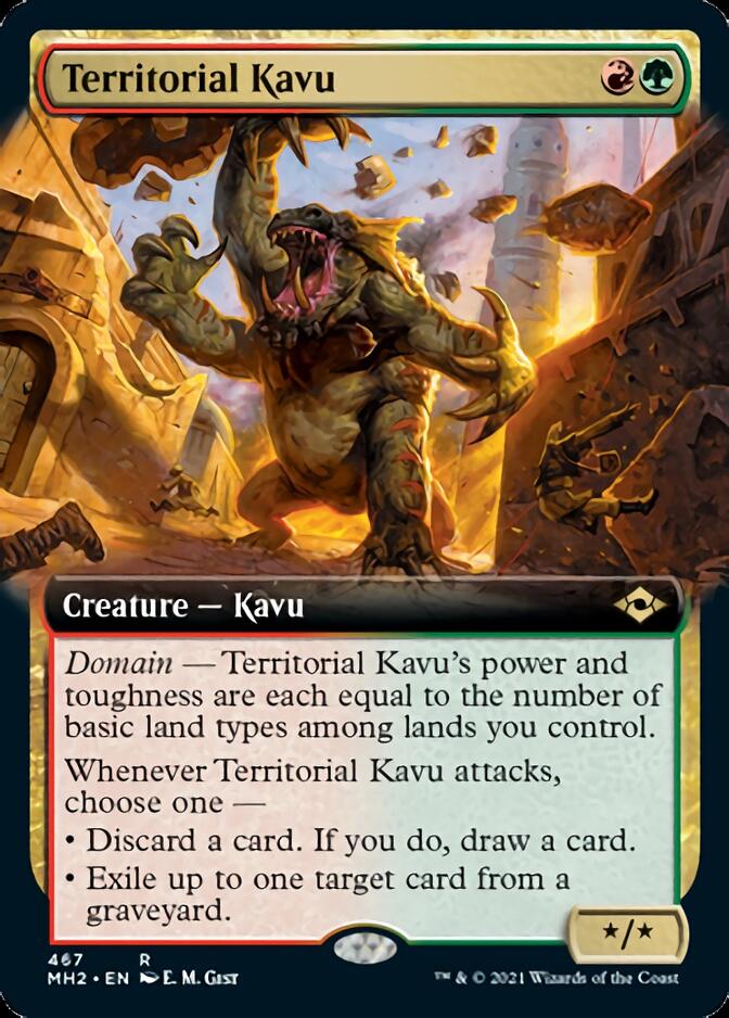 Territorial Kavu (Extended Art) [Modern Horizons 2] - Card Brawlers