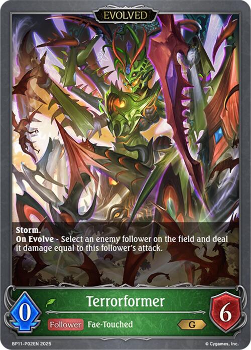 Terrorformer (Evolved) - P02 (Foil) (BP11 - P02EN) [Bullet of Fate] - Card Brawlers