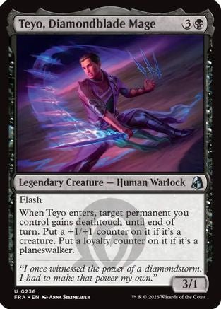 Teyo, Diamondblade Mage (FRA-236) - Reality Fracture Foil - Card Brawlers