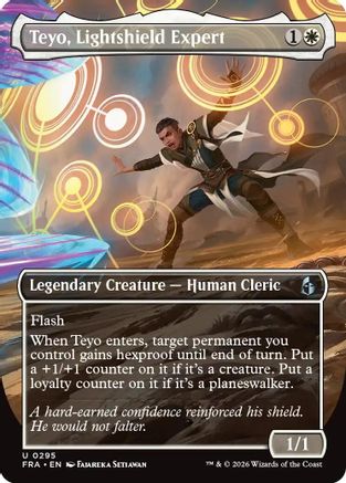 Teyo, Lightshield Expert (Borderless) (FRA-295) - Reality Fracture - Card Brawlers