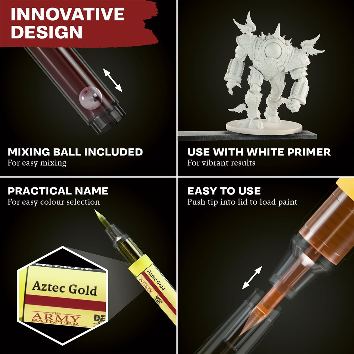 The Army Painter - Speedpaint Marker - Metallics Set - Card Brawlers