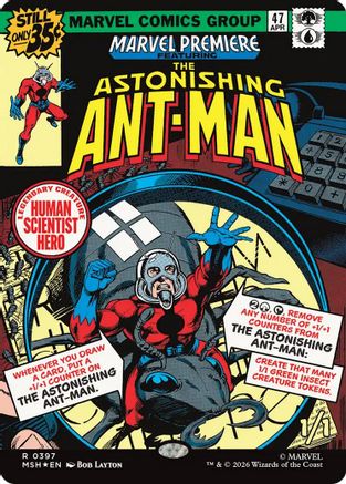 The Astonishing Ant-Man (Borderless) (MSH-397) - Marvel Super Heroes Foil - Card Brawlers