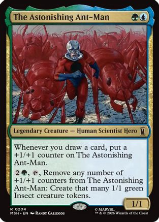The Astonishing Ant-Man (MSH-204) - Marvel Super Heroes Foil - Card Brawlers