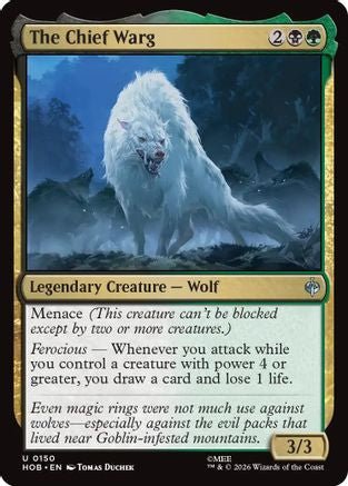 The Chief Warg (HOB-150) - The Hobbit Foil - Card Brawlers