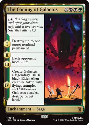 The Coming of Galactus (MSH-212) - Marvel Super Heroes Foil - Card Brawlers