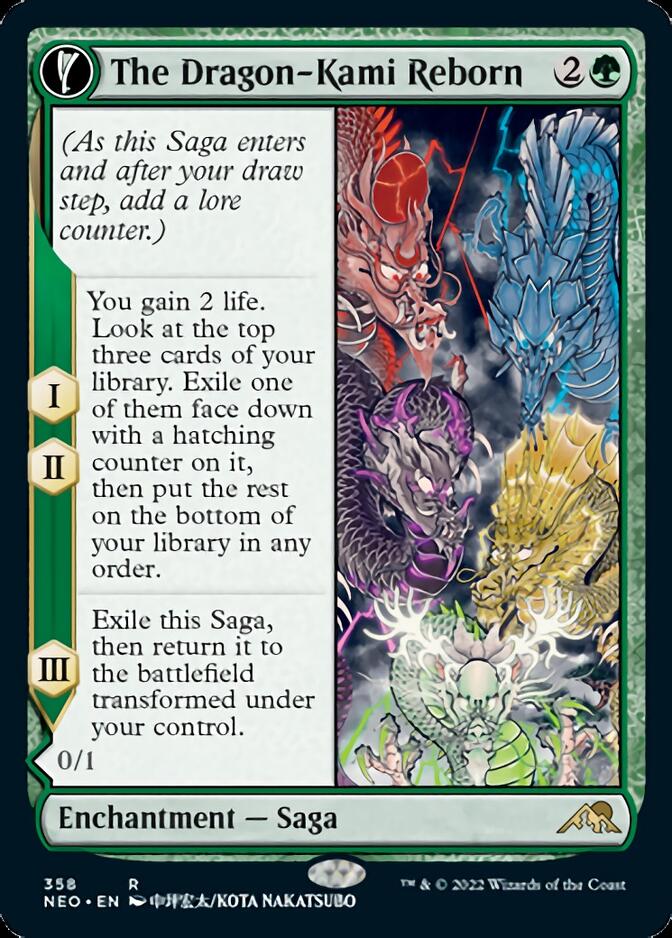 The Dragon - Kami Reborn // Dragon - Kami's Egg (Showcase Soft Glow) [Kamigawa: Neon Dynasty] - Card Brawlers