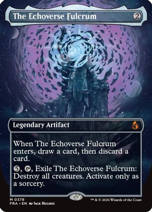 The Echoverse Fulcrum (Borderless) (FRA-378) - Reality Fracture Foil - Card Brawlers