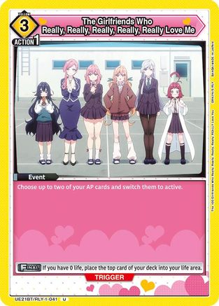 The Girlfriends Who Really, Really, Really, Really, Really Love Me (041) (UE21BT/RLY-1-041) - UE21BT The 100 Girlfriends Who Really Really Really Really REALLY Love You - Card Brawlers