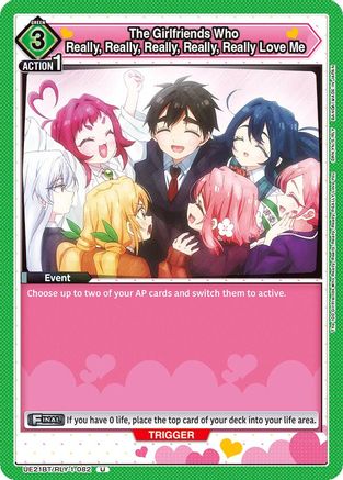 The Girlfriends Who Really, Really, Really, Really, Really Love Me (082) (UE21BT/RLY-1-082) - UE21BT The 100 Girlfriends Who Really Really Really Really REALLY Love You - Card Brawlers