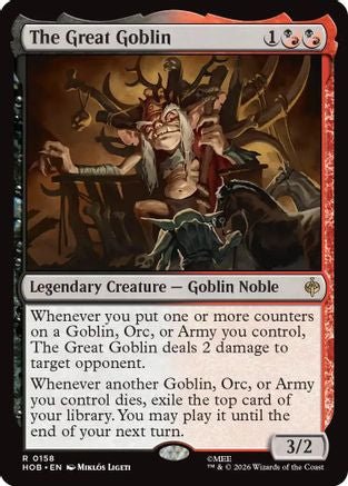 The Great Goblin (HOB-158) - The Hobbit Foil - Card Brawlers