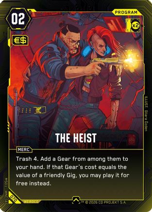 The Heist (070) - Welcome to Night City Retail - Card Brawlers