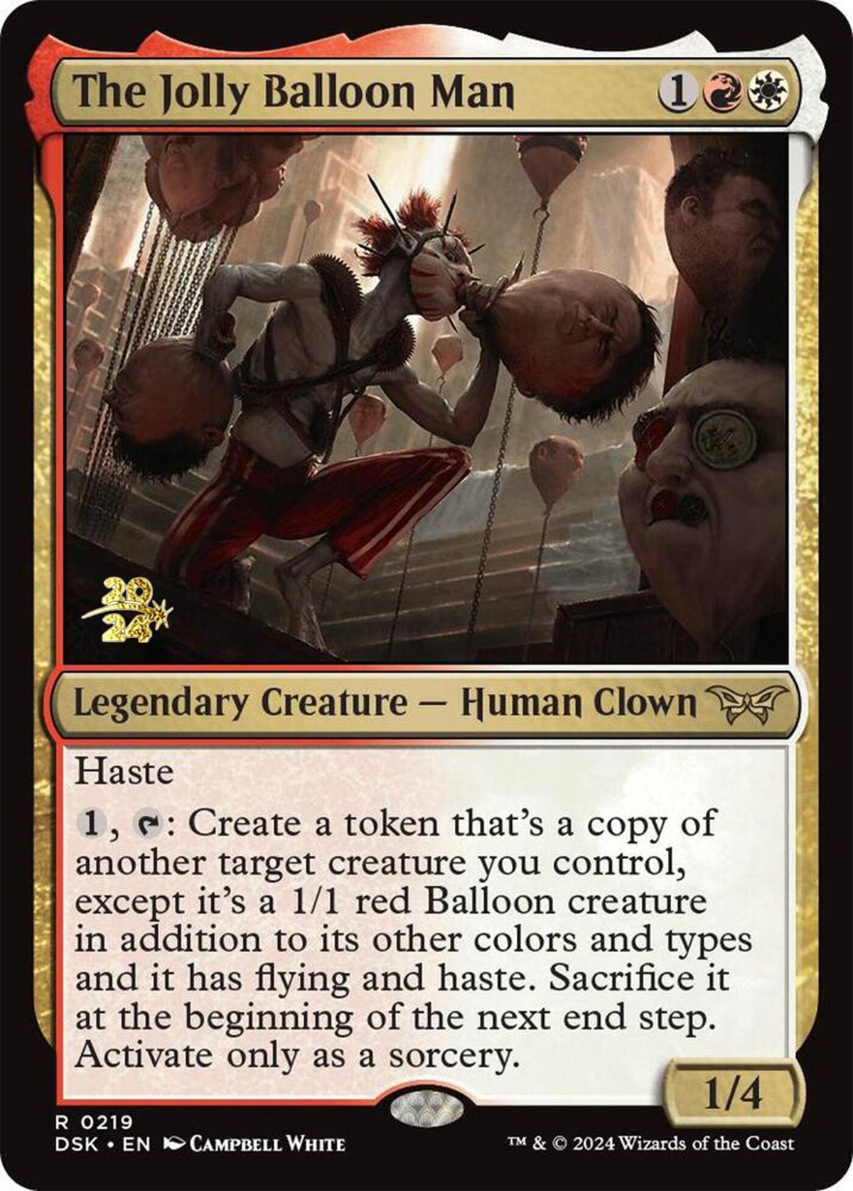 The Jolly Balloon Man [Duskmourn: House of Horror Prerelease Promos] - Card Brawlers