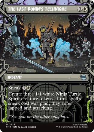 The Last Ronin's Technique (Showcase) (TMT-223) - Teenage Mutant Ninja Turtles Foil - Card Brawlers