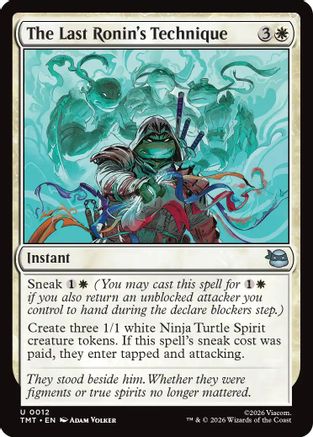 The Last Ronin's Technique (TMT-012) - Teenage Mutant Ninja Turtles Foil - Card Brawlers