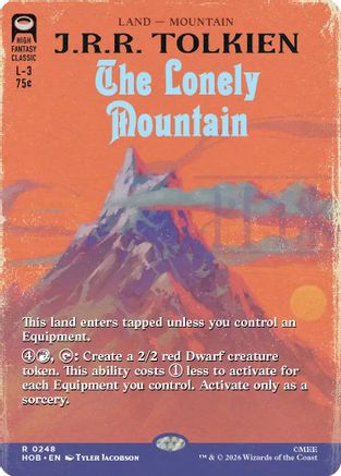 The Lonely Mountain (Borderless) (HOB-248) - The Hobbit - Card Brawlers
