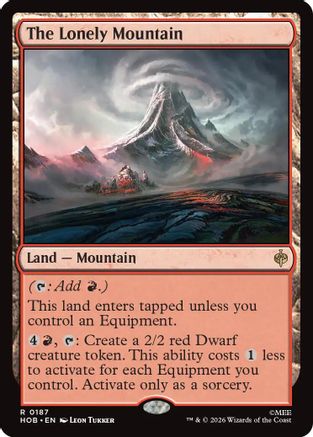 The Lonely Mountain (HOB-187) - The Hobbit Foil - Card Brawlers