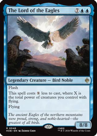 The Lord of the Eagles (HOB-046) - The Hobbit Foil - Card Brawlers