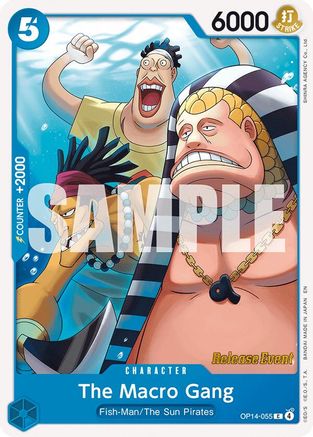 The Macro Gang (OP14-055) - The Azure Sea's Seven Release Event Cards - Card Brawlers