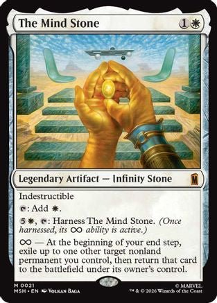 The Mind Stone (MSH-021) - Marvel Super Heroes Foil - Card Brawlers